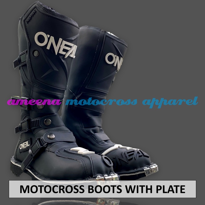 Sepatu MX Boots with Protector - Sepatu Trail - Sepatu Motocross - Sepatu Enduro - Sepatu Adventure - 001