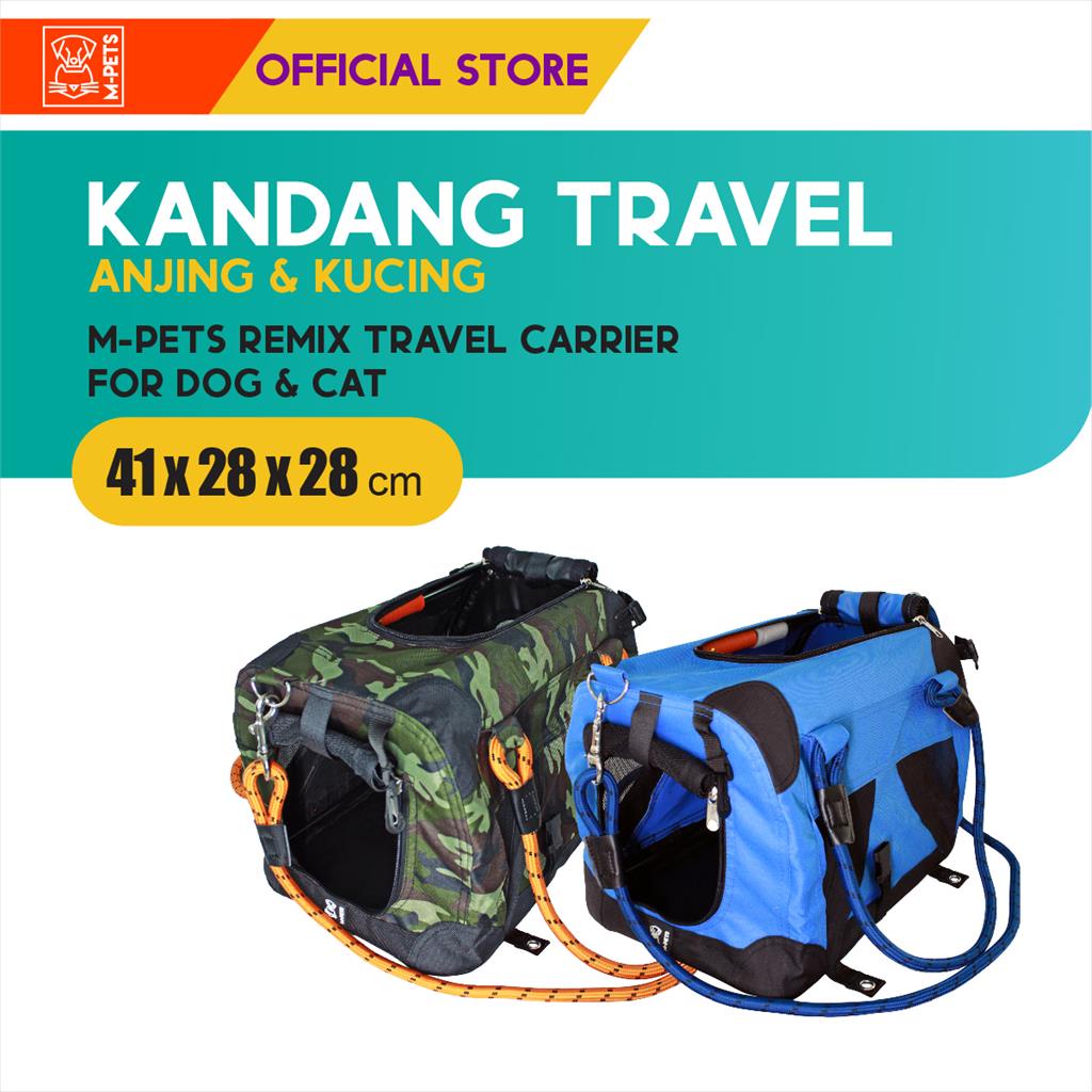 M-Pets Remix Travel Carrier 2IN1 / Kandang Travel Rangka Besi