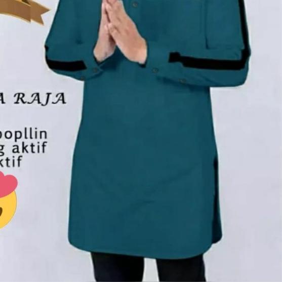 BAJU MUSLIM PRIA KOKO RAJA KEMEJA KOKO PRIA KOKO QURTA PAKISTAN - Putih, XXL
