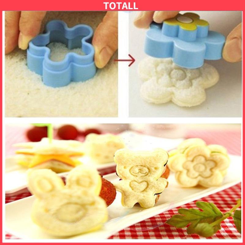 COD 3Pcs/Set Cetakan Roti Biskuit Sandwich Bentuk Kartun Lucu Untuk Anak-Anak-Totall