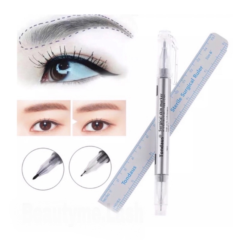 Tondaus Skin Marker Sulam Alis Surgical Tondaus Surgical Microblading Skin Pen Marker Waterproof Tat