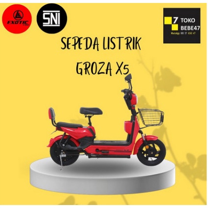 SEPEDA LISTRIK GROZA X5 GROZA X 5 PACIFIC EXOTIC