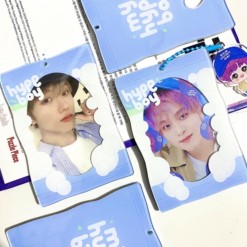 Photocard Holder Acrylic Nct Laundry Version | Hype Boy Cahol Korean card holder