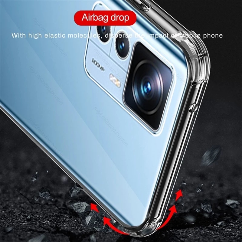 Soft Case Silikon Xiaomi 12T Bening Transparant Airbag Anti Crack Tebal