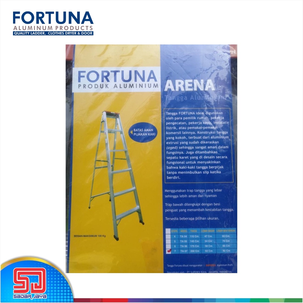 Fortuna Arena TA 05 Tangga Lipat Aluminium Tangga Manten 1.4 meter TA05