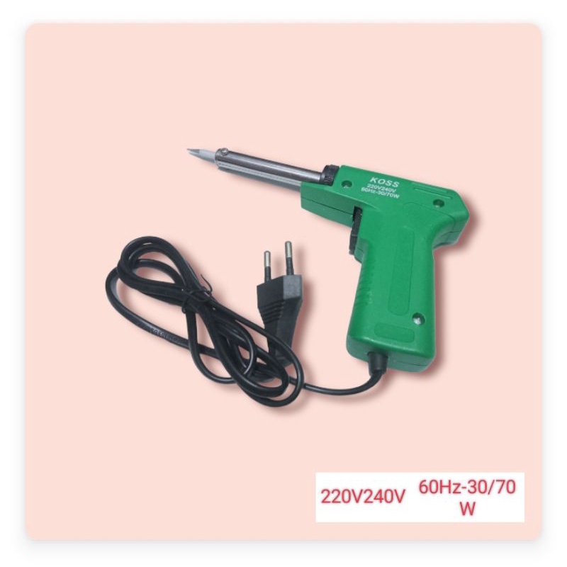 Solder Listrik Gagang Alat Patri Solder Tembak Solder Pistol Koss 30Watt