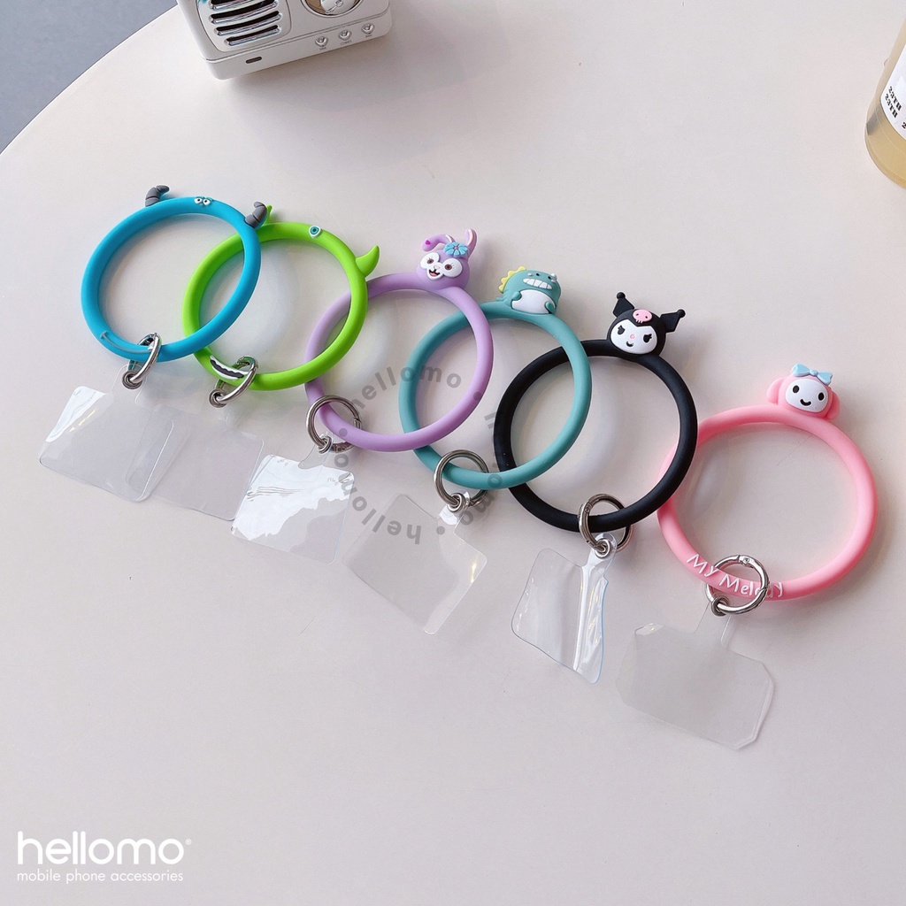 Gelang Hp Silikon Gantungan Tangan Handphone Silicone Holder Bulat Anti Jatuh Bangle Hp Silikon Lanyard