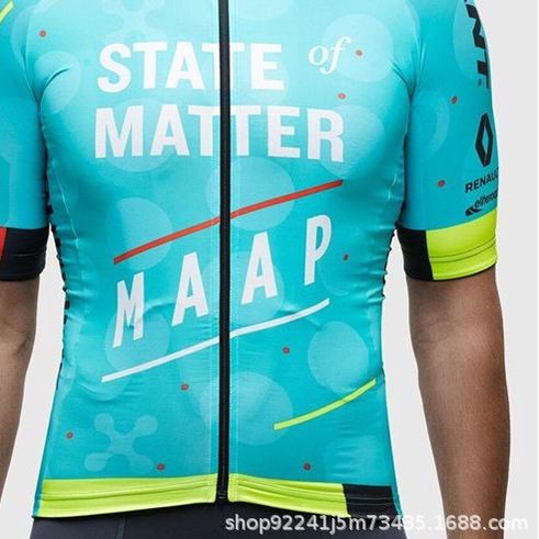 Baju Jersey Cycling Sepeda Import Premium MAAP Motif Unique II - Kuning, XL