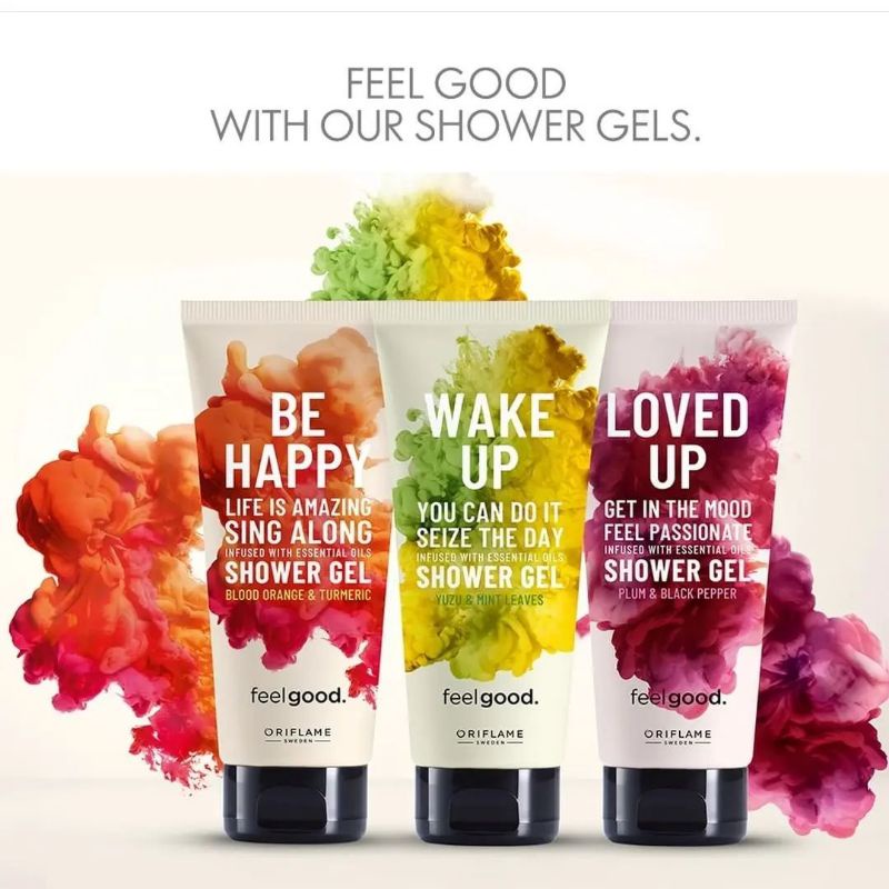 Loved Up Shower Gel Feel Good/Wake Up Shower Gel Feel Good/Be Happy Shower Gel Feel Good/Chill Out Shower Gel Feel Good