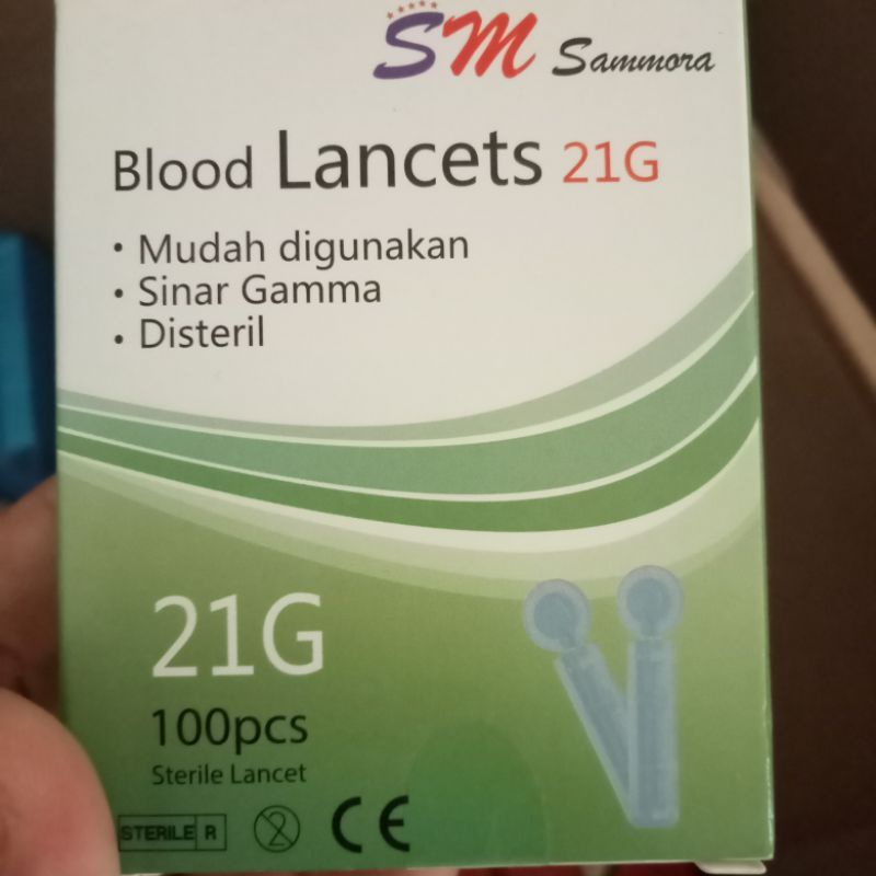 Jarum Bekam Lancet sammora 21G