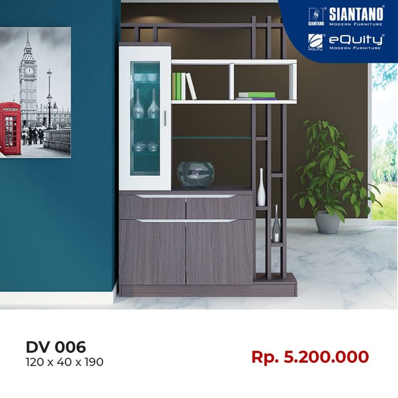 Lemari Sekat Penyekat Ruangan Divider Siantano DV 006