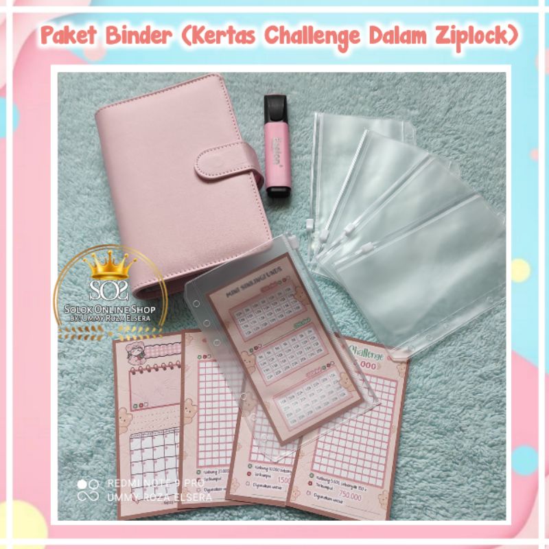 

Paket Binder | Kertas Menabung dalam ziplock