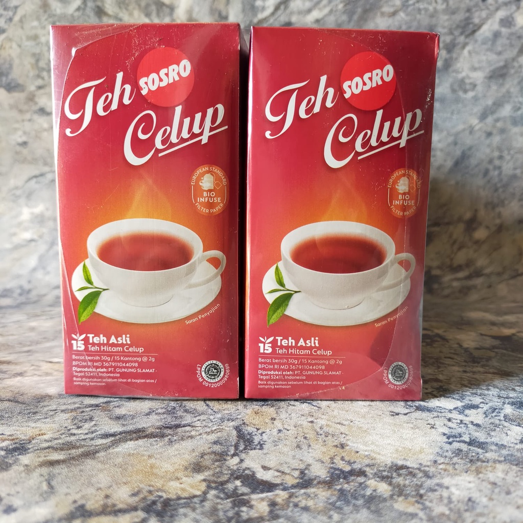 

Teh Celup Sosro TB 15 / isi 15 Kantong - Box