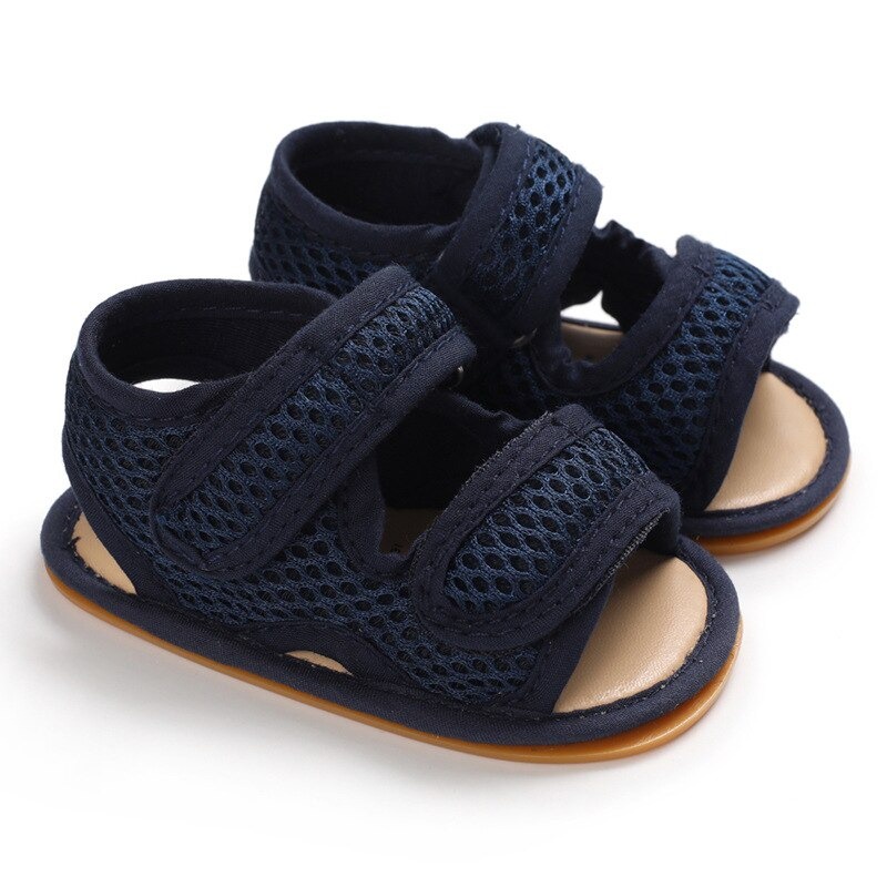 Sandal Bayi Laki Laki Perempuan Umur 0 6 12 14 Sendal Bayi Laki Laki Perempuan 1 Tahun Sepatu Sendal Bayi Laki Laki Perempuan-Navy
