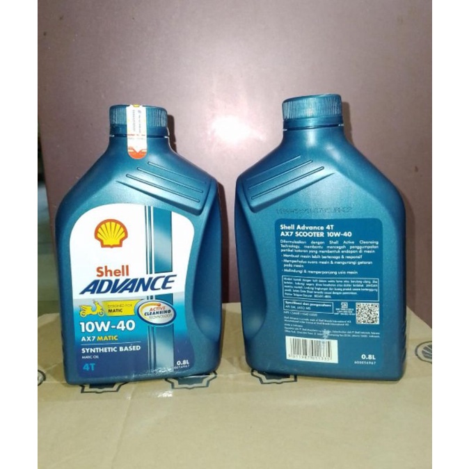 OLI SHELL ADVANCE AX7 10W-40 MATIC 4T