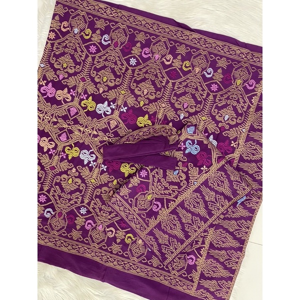 kamen endek set couple bordir full premium