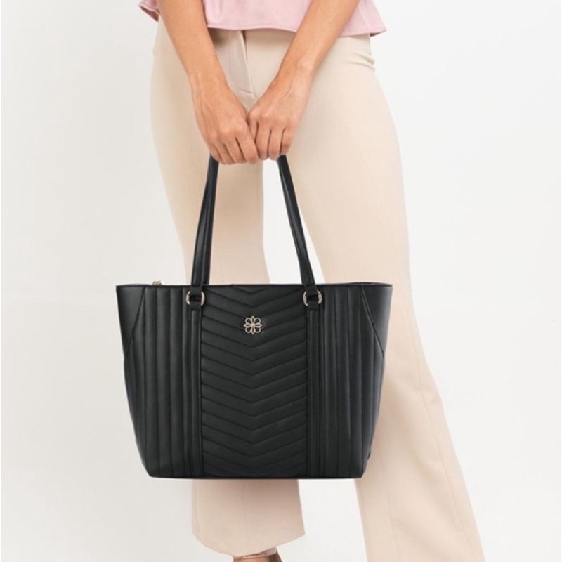 SALE TAS LES CATINO NEW YORK MANHATTAN TOTE QUILTED