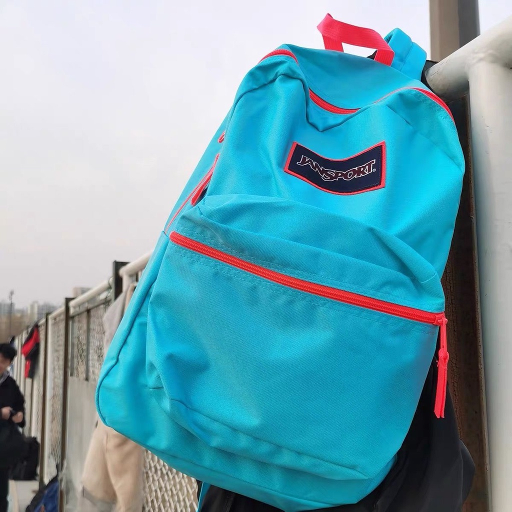 Sera Super Jasper SUPER JANSPORT ransel hijau neon fashion warna kontras tas sekolah pria dan wanita