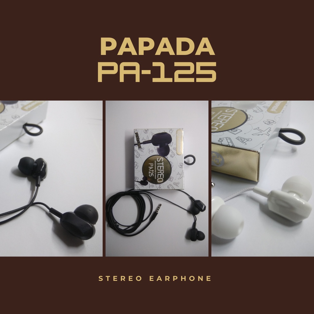 HANDSFREE PAPADA HEADSET MURAH PAPADA HANDSFREE UNIVERSAL PA-125