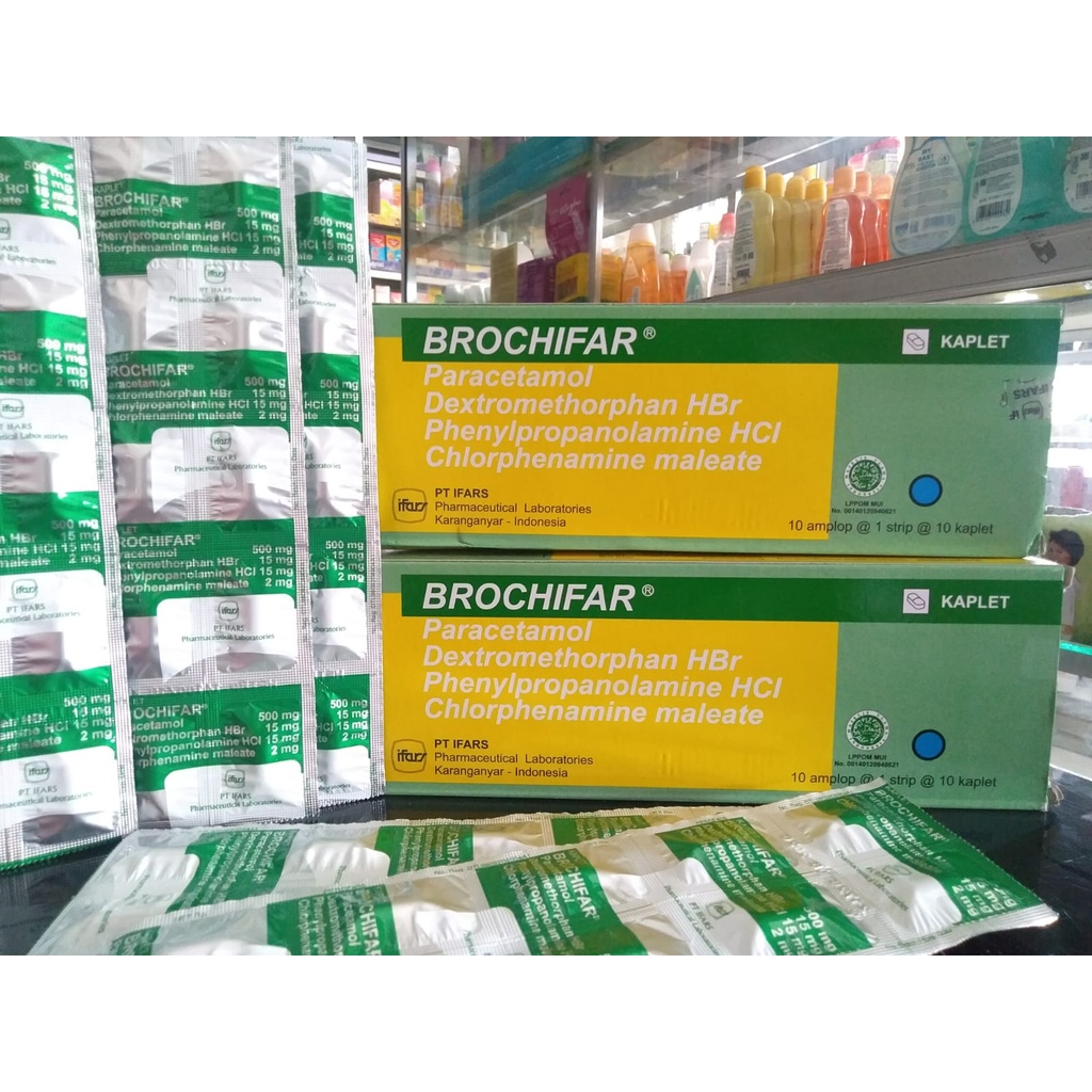 BROCHIFAR KAPLET 1 BOX @10 STRIP brocifar obat batuk obat flu