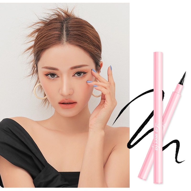 LAMEILA 775 EYELINER PEN BLACK PINK KOSMETIK MATA KECANTIKAN EYELINER PENSIL WATERPROOF