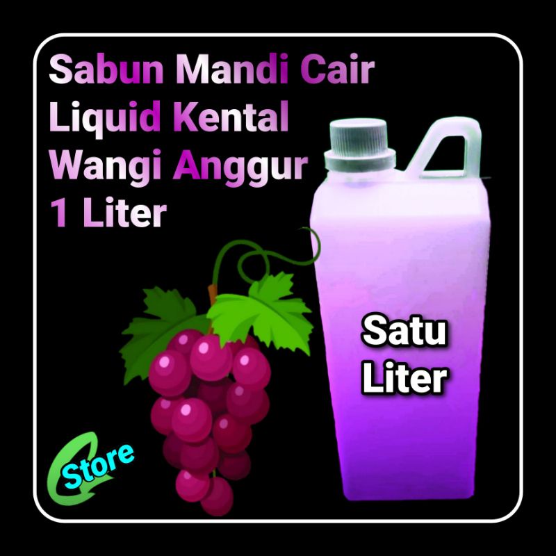 Sabun Mandi Cair 1 Liter Wangi Anggur