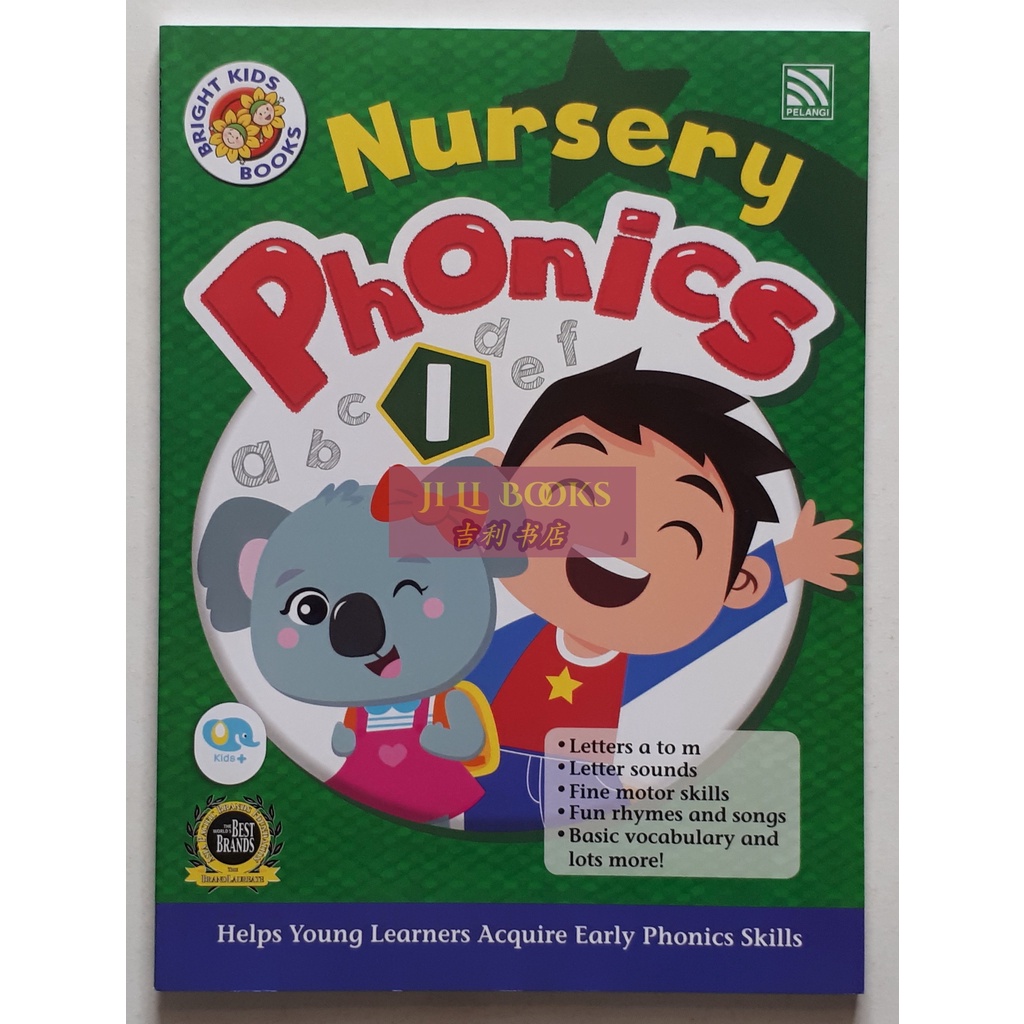 

Buku Latihan KB-TK Bright Kids Books Nursery Phonics 1-2