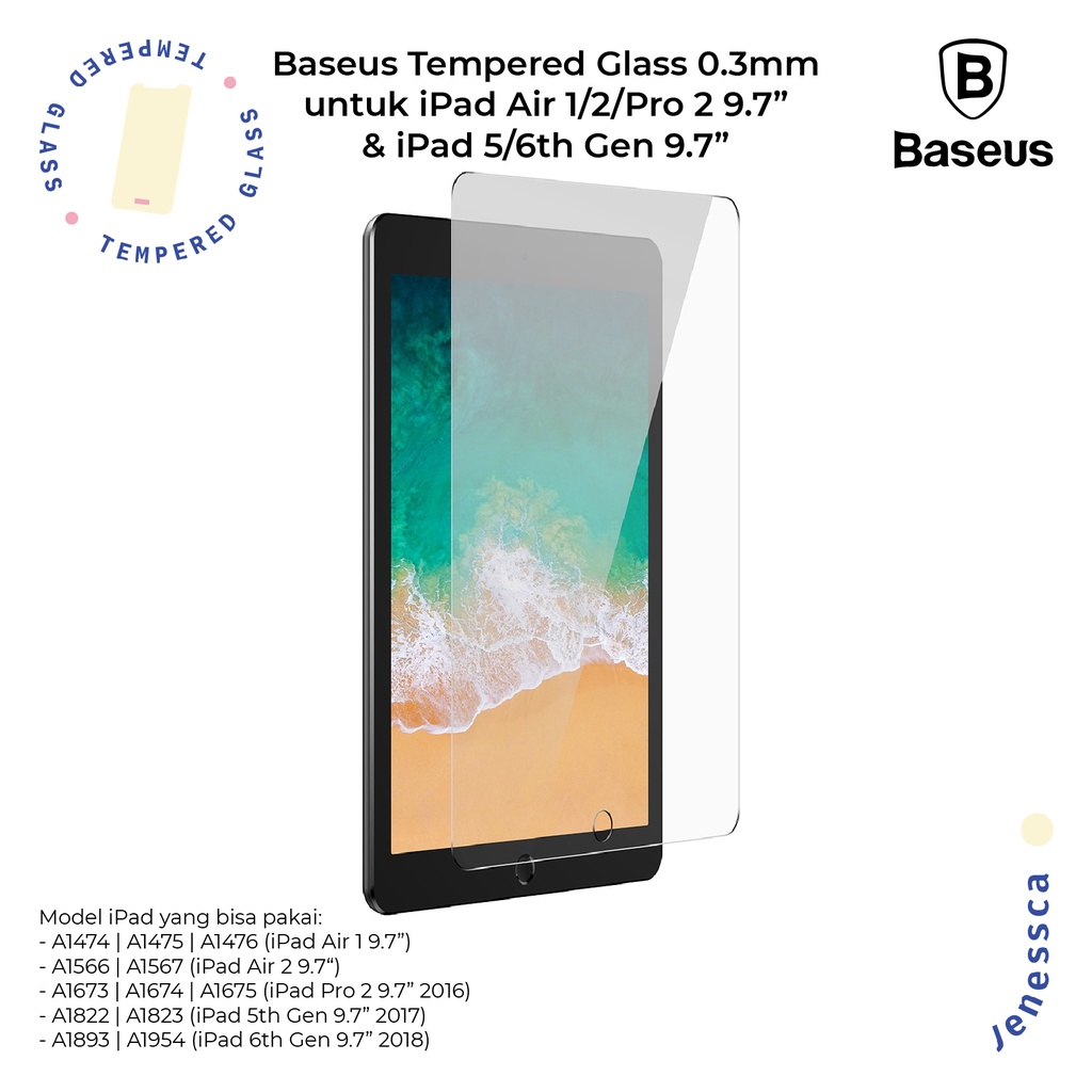 Baseus Tempered Glass iPad 7/8/9th Gen 10.2&quot; 2019-2021 Screen Protector 0.3mm