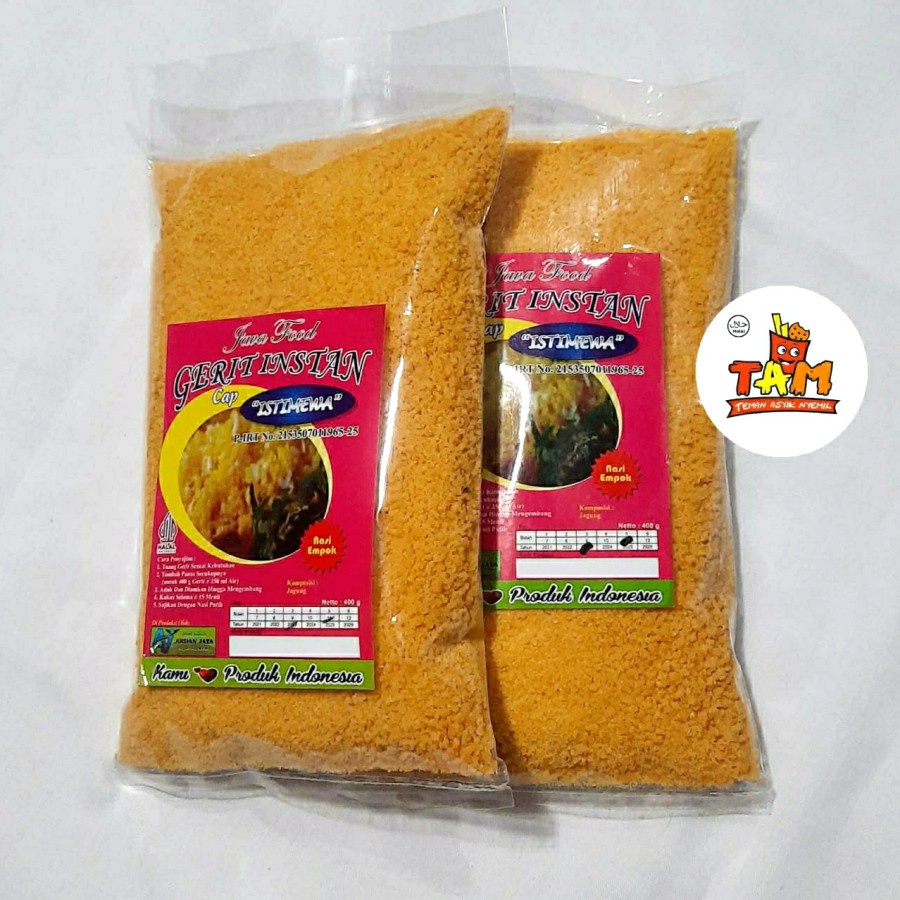 

Gerit Ampok Nasi Jagung Asli Malang 400 Gram - Tam Snack