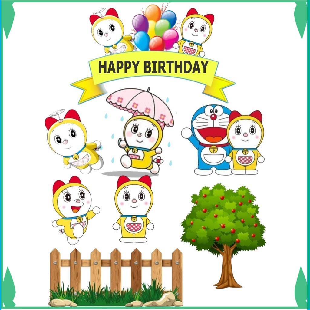 

TOPER KUE TOPPER CAKE ULANG TAHUN / HIASAN KUE CUSTOM DORAMI FADHILSOUVENIR