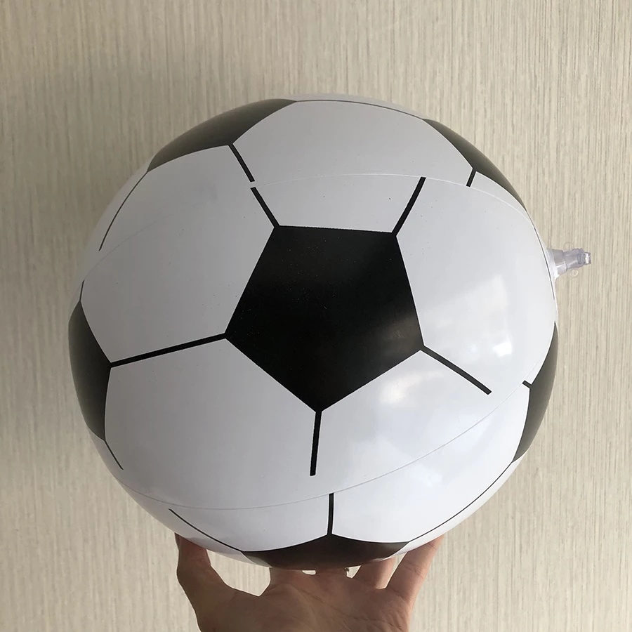 1pc Mainan Bola Sepak Tiup Elastis Bahan PVC Untuk Anak