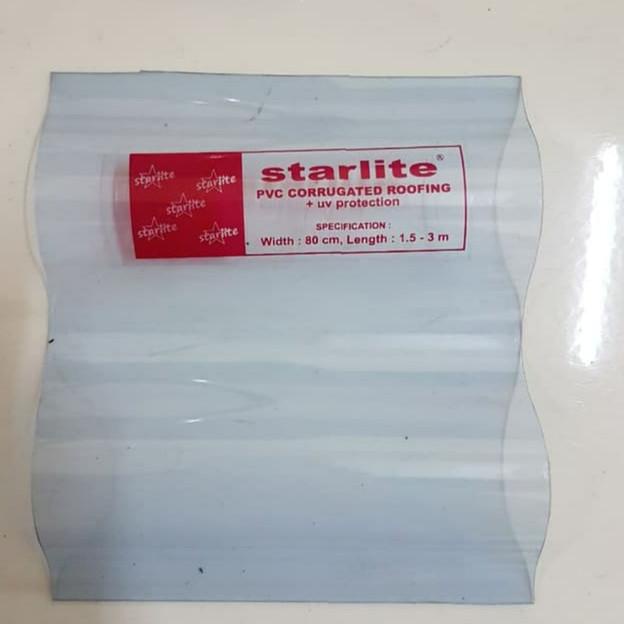 Fiber gelombang + UV protection 2.4m / Atap fiber gelombang pvc