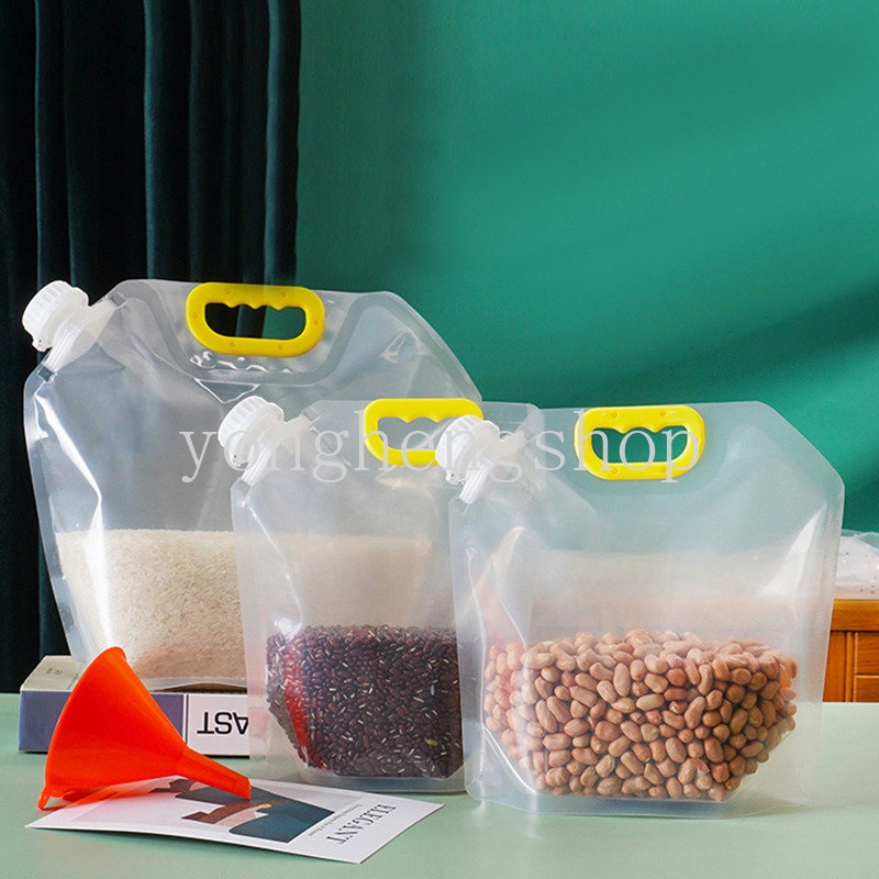 Kantong Segel Penyimpanan Makanan Gandum / Sereal / Beras / Kacang Portable Reusable Anti Serangga / Lembab