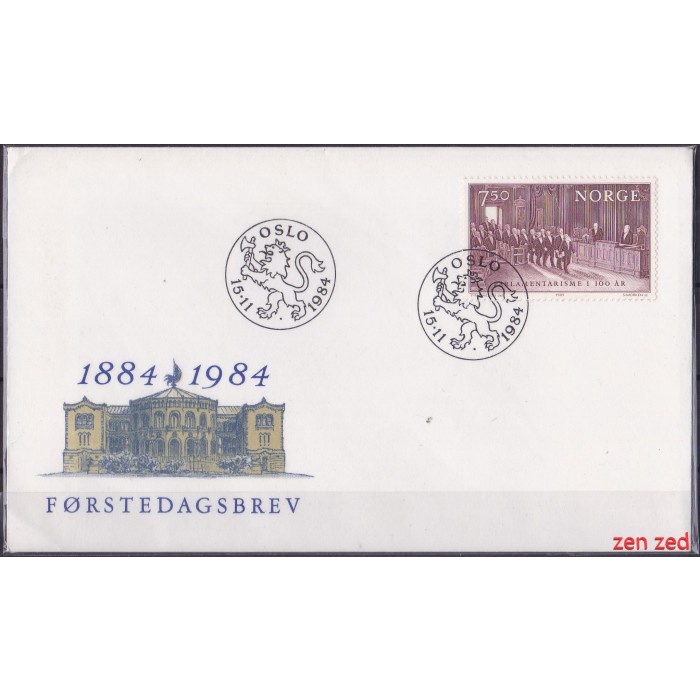 

A182 Perangko FDC SHP Norwegia 1984 Cabinet Responsibility 1 Pcs