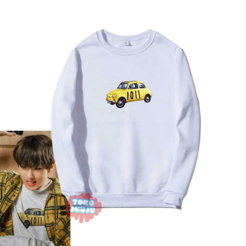 (versi) Sweater Jisung NCT Dream  Yellow Car Vintage