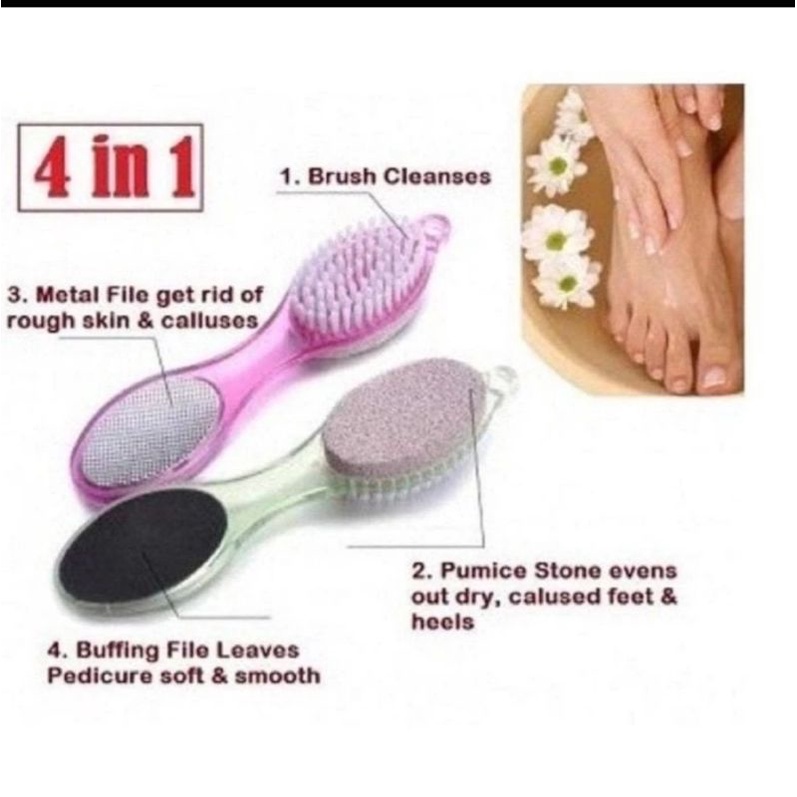 Sikat Pembersih Kaki 4 in 1/alat pedicure