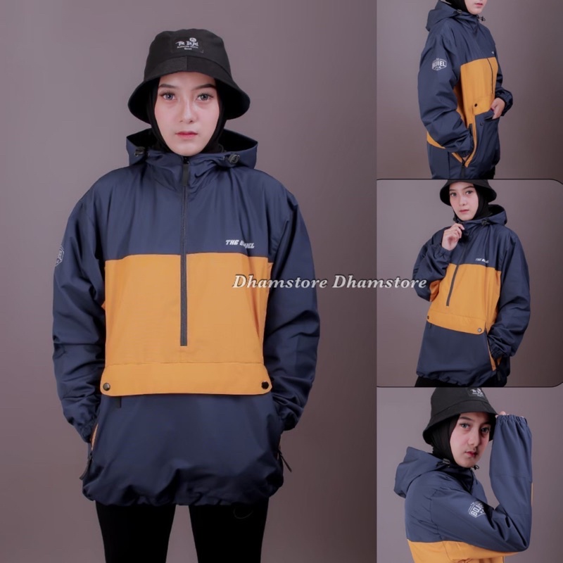 The Bojiel Daily - Navy Kuning Jaket Cougle Jaket Parasut Jaket Pria Jaket Outdoor