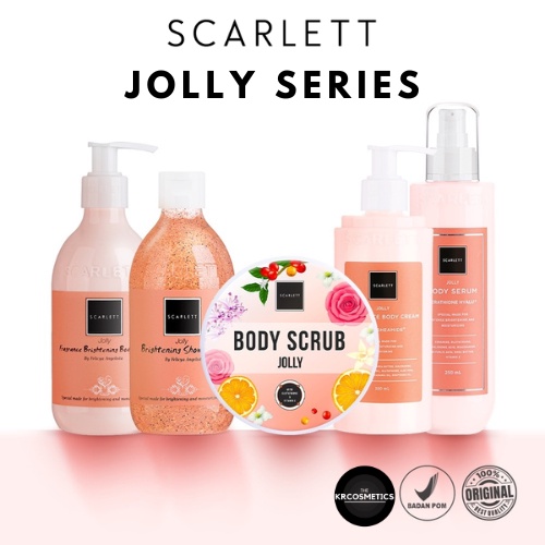 Scarlett Whitening Jolly series | Body Lotion - Body Cream- Body Serum - Body Scrub - Shower Scrub