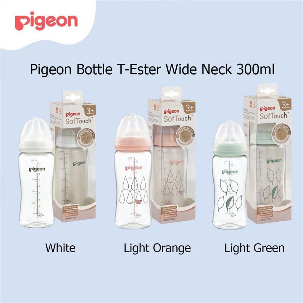 PIGEON T-Ester Wide Neck 200ml 300ml Bottle Peristaltic Botol Susu