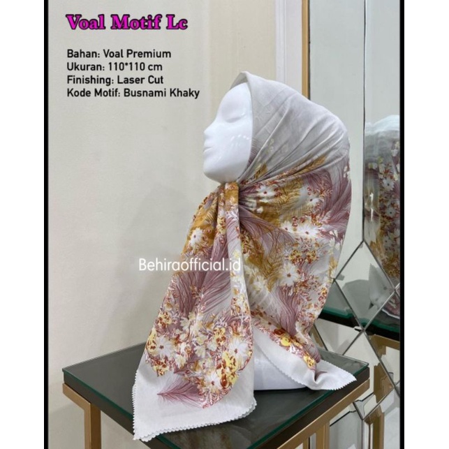 GROSIR HIJAB VOAL LASERCUT PREMIUM || HIJAB DENAY SEGI EMPAT