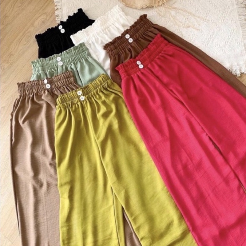 KULOT CRINKLE KANCING | KULOT HW KANCING | KULOT CRINKLE MURAH | KULOT CRINKLE KANCING MURAH