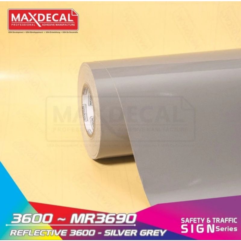 STICKER MAXDECAL REFLECTIVE SILVER GREY / Abu 3600 MR3690 Meteran