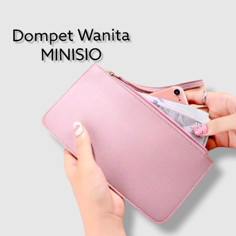 Dompet Wanita Minisio Purse Clutch Polos Cantik Murah