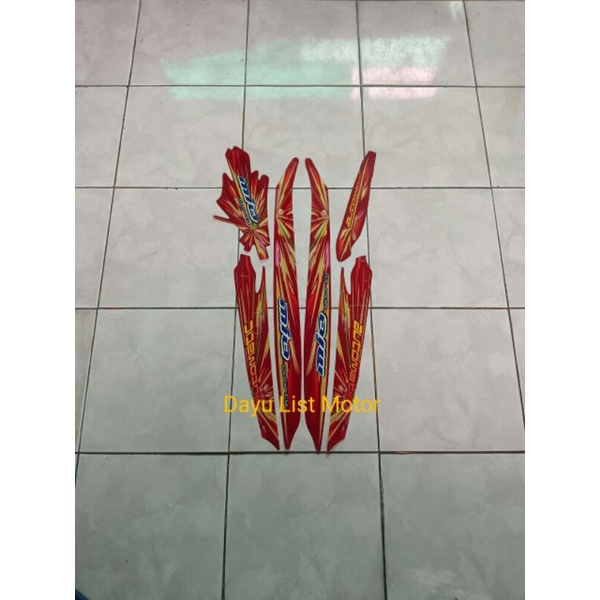 striping mio sporty 2008 merah