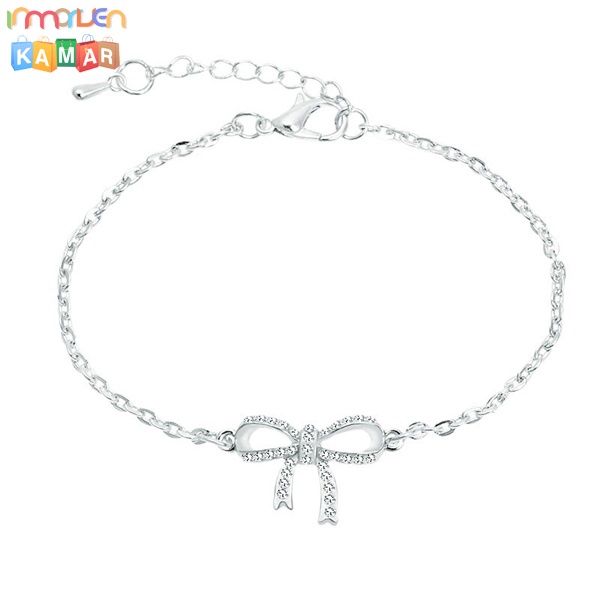 Gelang Titanium Wanita Liontin Clover Titanium Fashion Korea