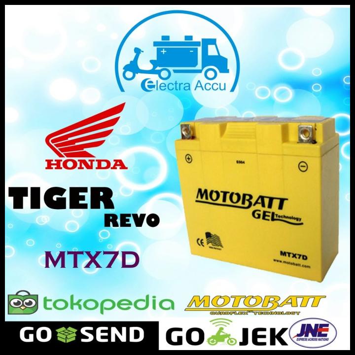 Terlaris  Aki Motor Honda Tiger Revo Motobatt Mtx7D Aki Kering