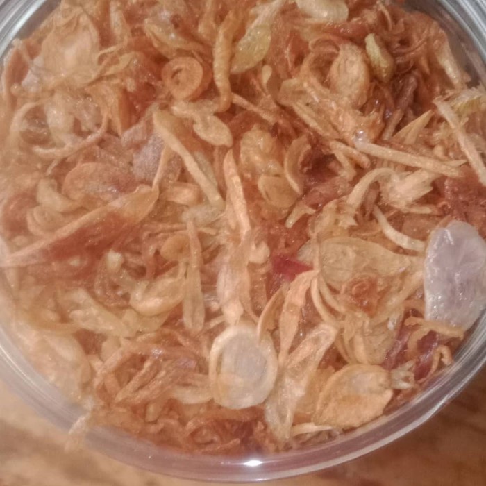 

bawang goreng asli tanpa tepung