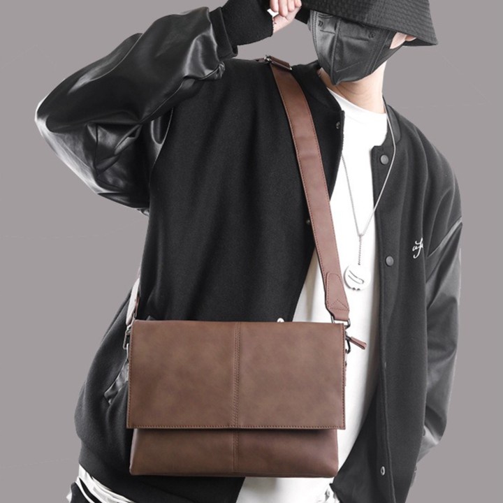 Tas Selempang Kulit Pria / Tas Pria / Tas Slempang cowok import ori premium keren