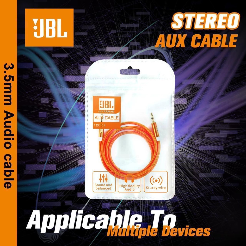 Kabel AUX PHILIPS Tali Sepatu 1 Line 100cm Auxiliary Cable 3.5mm Male to Male Headphone Jack