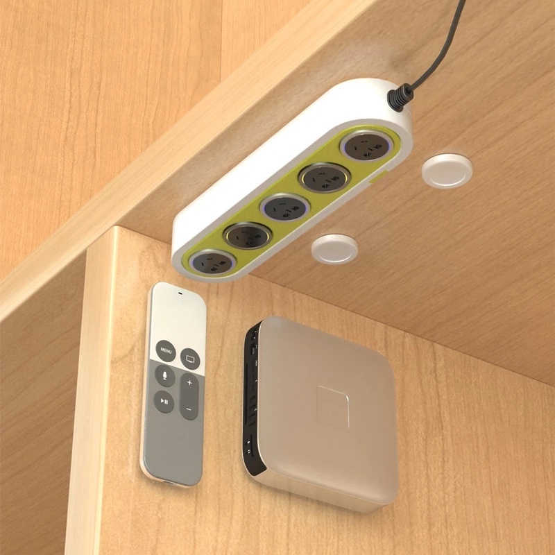 Holder Penyimpanan Power Board Portabel Multifungsi Dengan Perekat Untuk Dinding Rumah